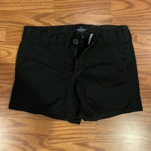 American Eagle Midi Stretch Shorts - Black